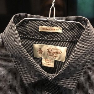 Penguin slim fit men’s button down shirt
